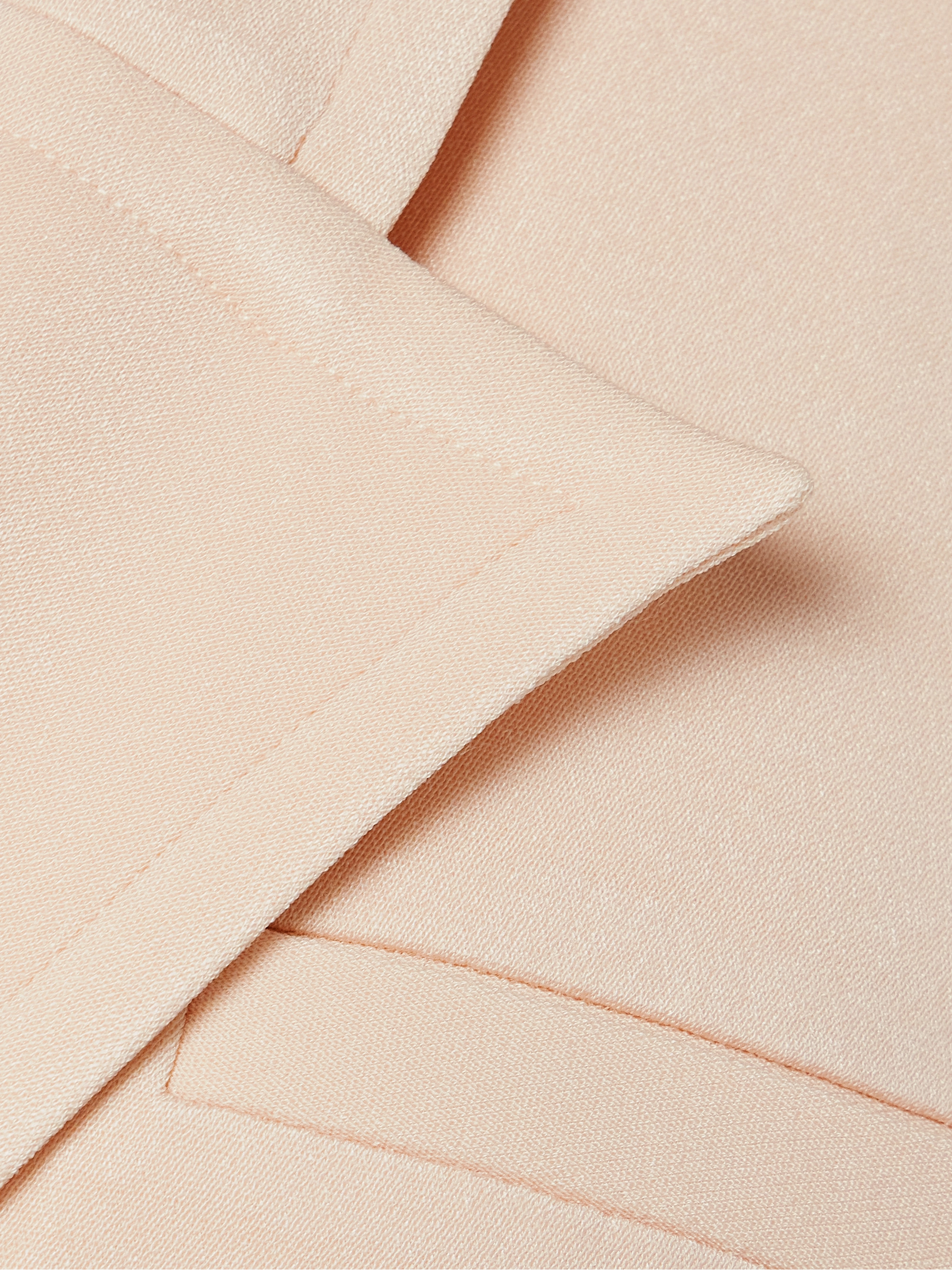 Esse Studios Wrap-effect crepe and silk-organza vest