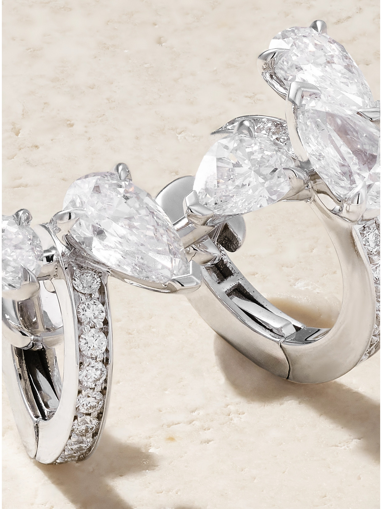 Repossi Serti Sur Vide 18-karat White Gold Diamond Ear Cuff