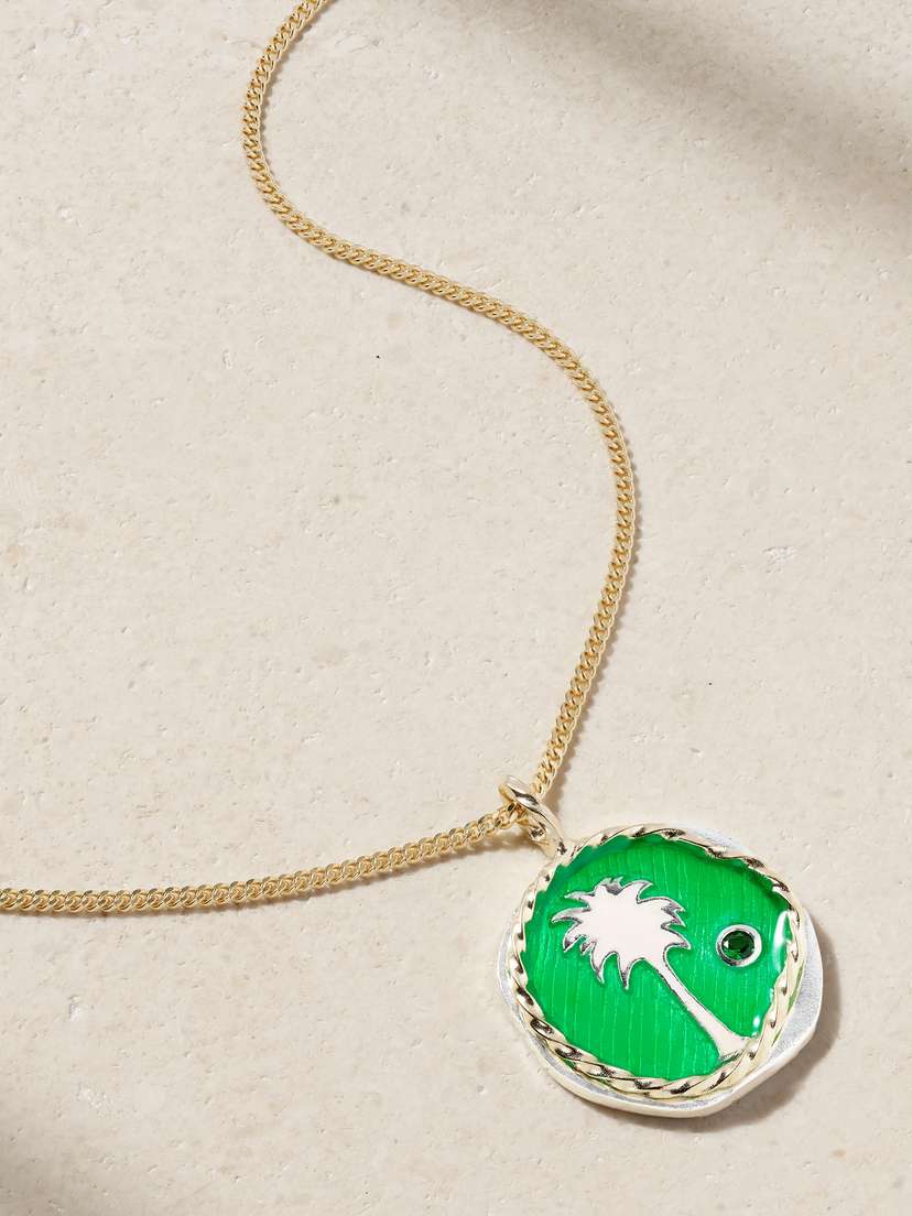 Pascale Monvoisin 9-karat Gold Tsavorite Necklace