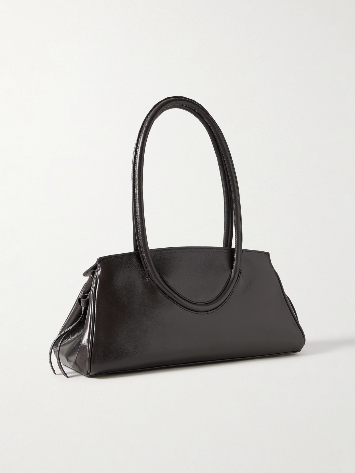 Staud Maude Leather Shoulder Bag In Brown