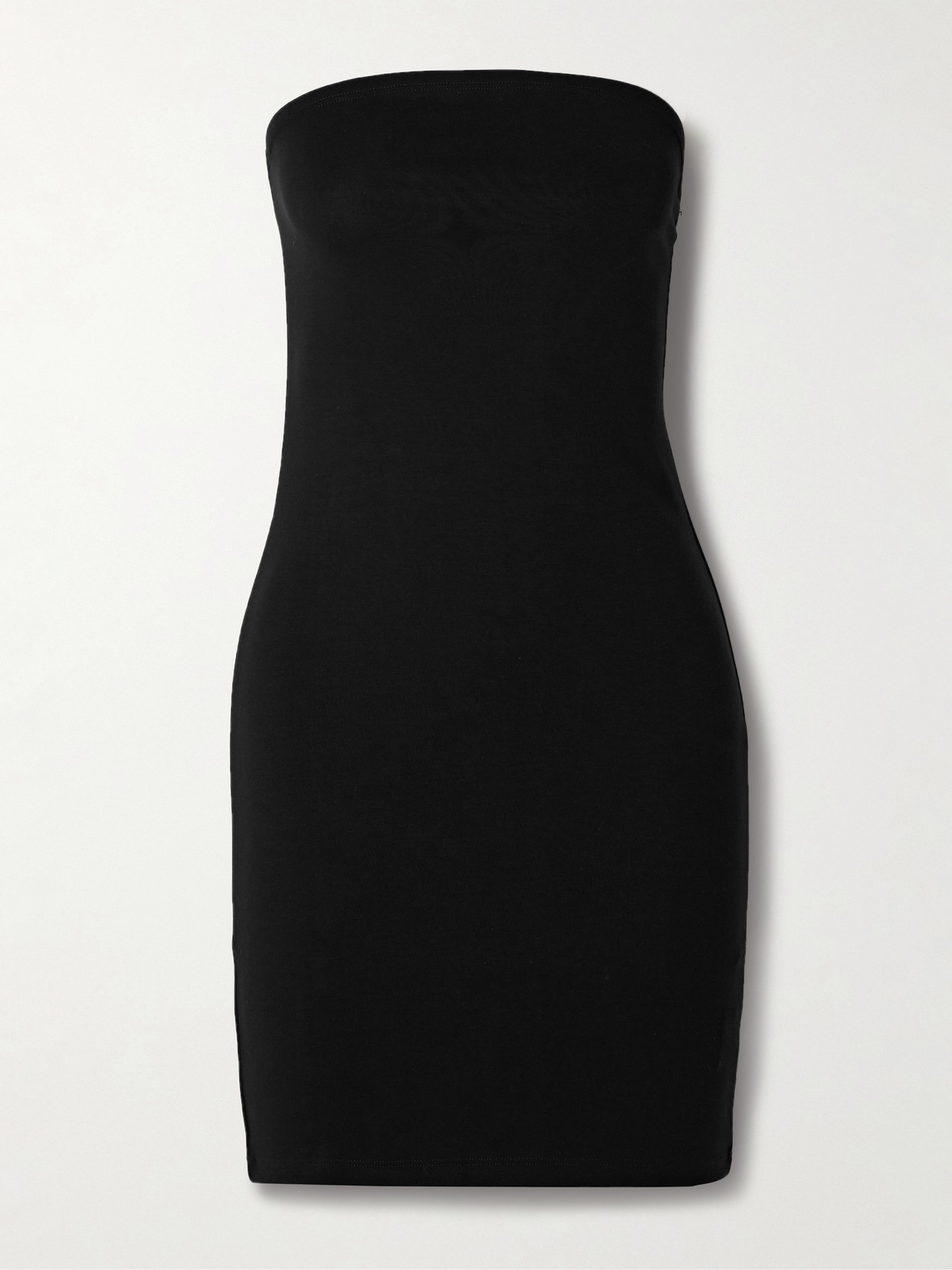 The Park - Chiara Strapless Stretch-tencel™ Lyocell Jersey Mini Dress - Black