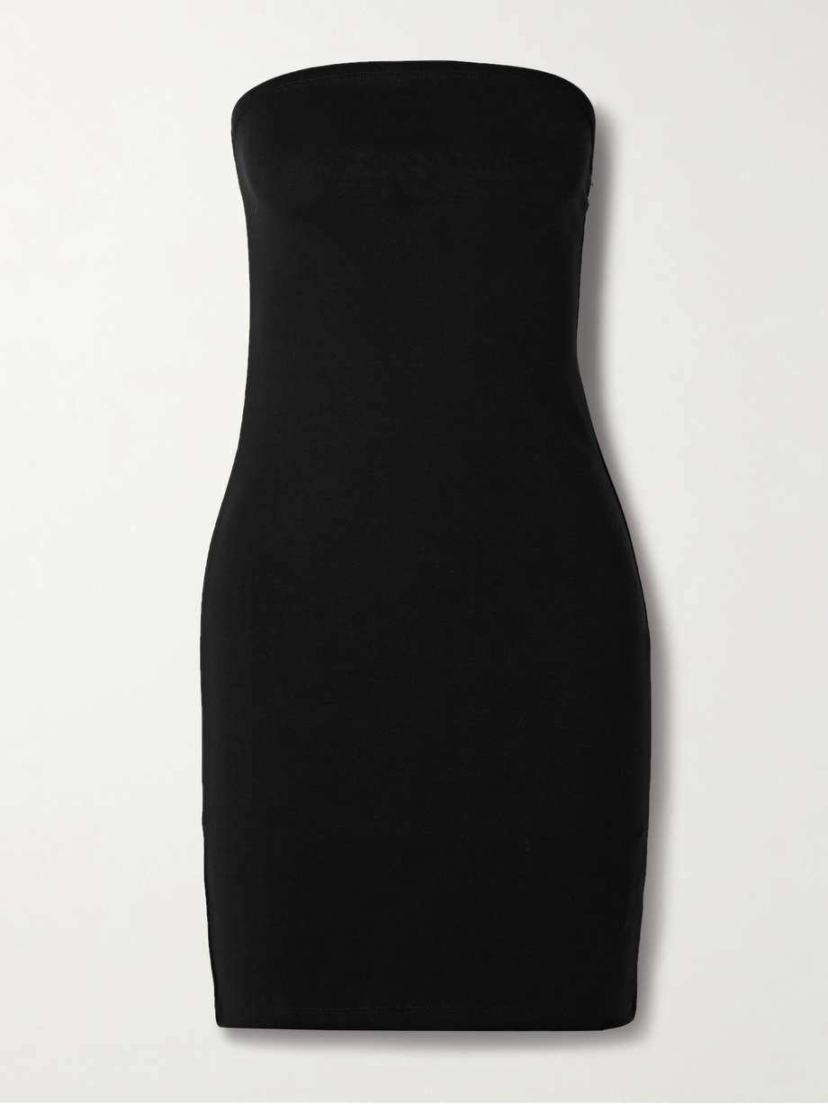 chiara strapless stretch-tencel™ lyocell jersey mini dress