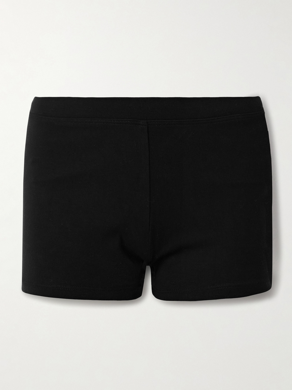 The Park Toby Stretch-tencel™ Lyocell Jersey Shorts In Black