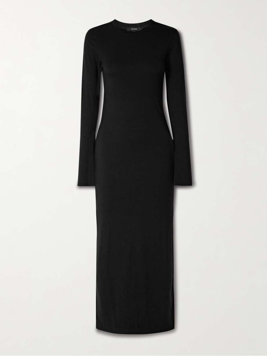 charity stretch-tencel™ lyocell jersey midi dress