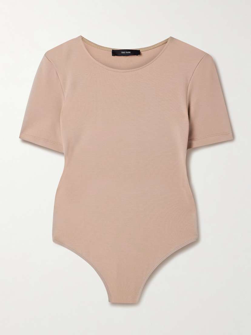 The Park Penny Stretch-tencel™ Lyocell Jersey Thong Bodysuit