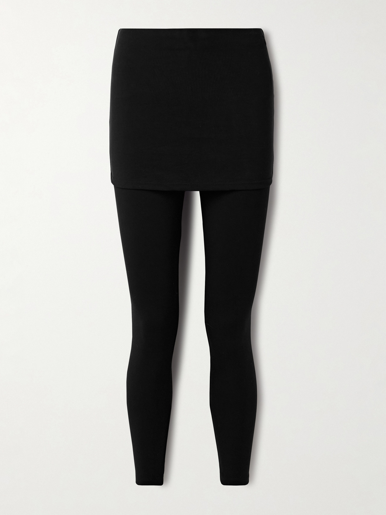 The Park - Joy Layered Stretch-tencel™ Lyocell Jersey Leggings - Black