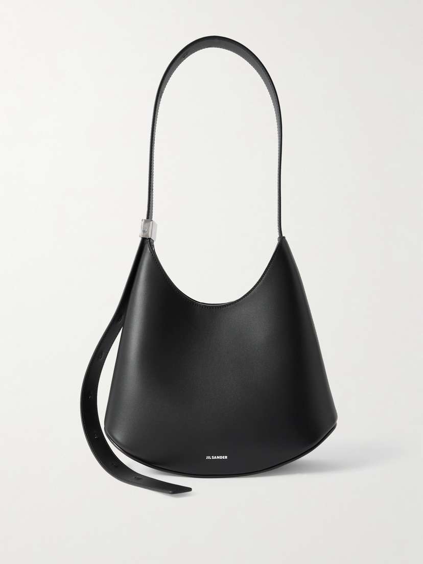 Jil Sander Small Embellished Leather Shoulder Bag