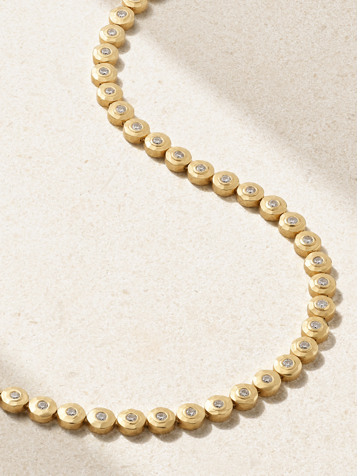 Octavia Elizabeth Blossom 18-karat Recycled Gold Diamond Necklace In Gold