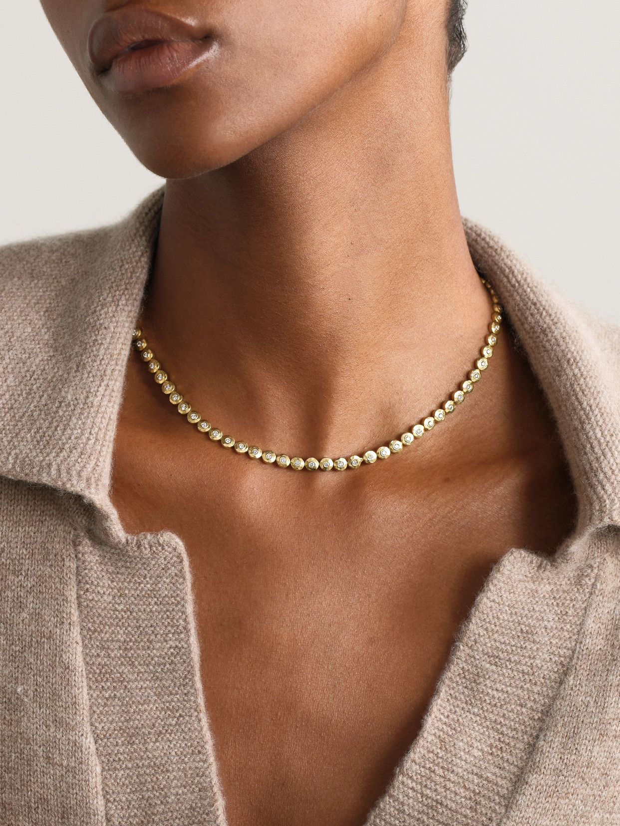 Octavia Elizabeth Blossom 18-karat Recycled Gold Diamond Necklace In Gold