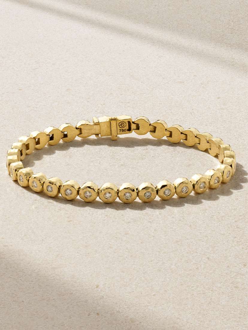Octavia Elizabeth Blossom 18-karat Recycled Gold Diamond Bracelet