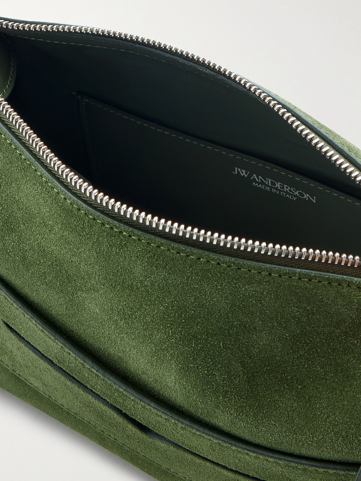Jw Anderson W Anderson Womens Khaki Loafer Suede Shoulder Bag In Multi
