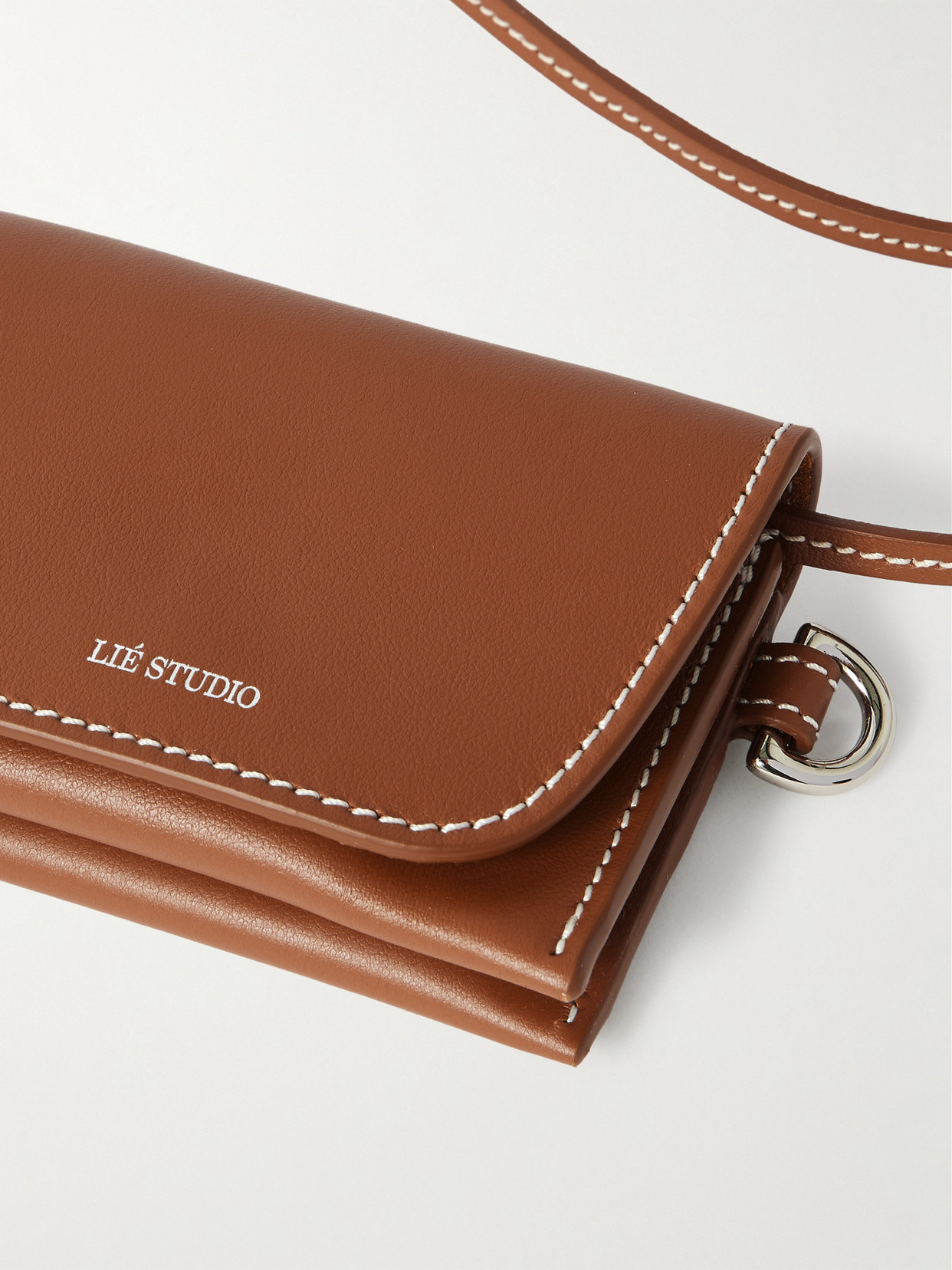 Lie Studio Stella Leather Wallet In Brown