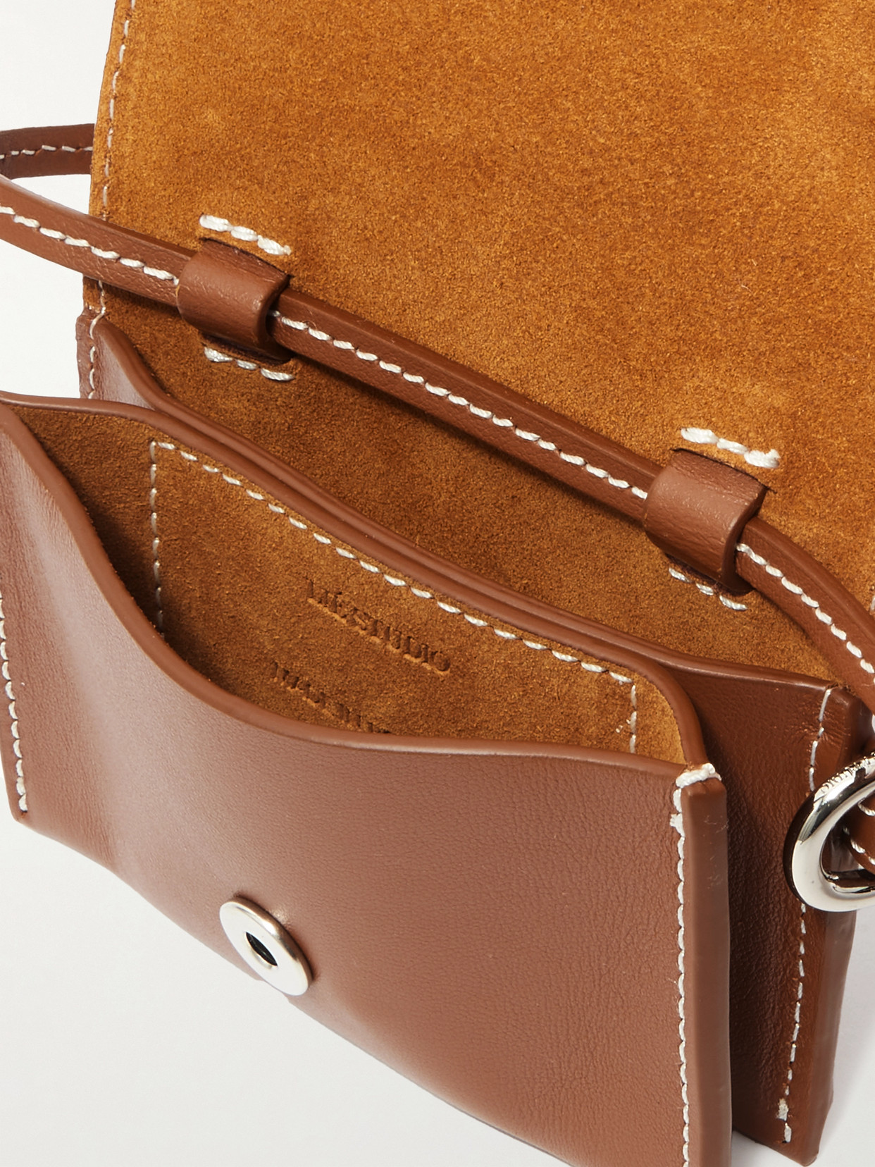 Lie Studio Stella Leather Wallet In Brown