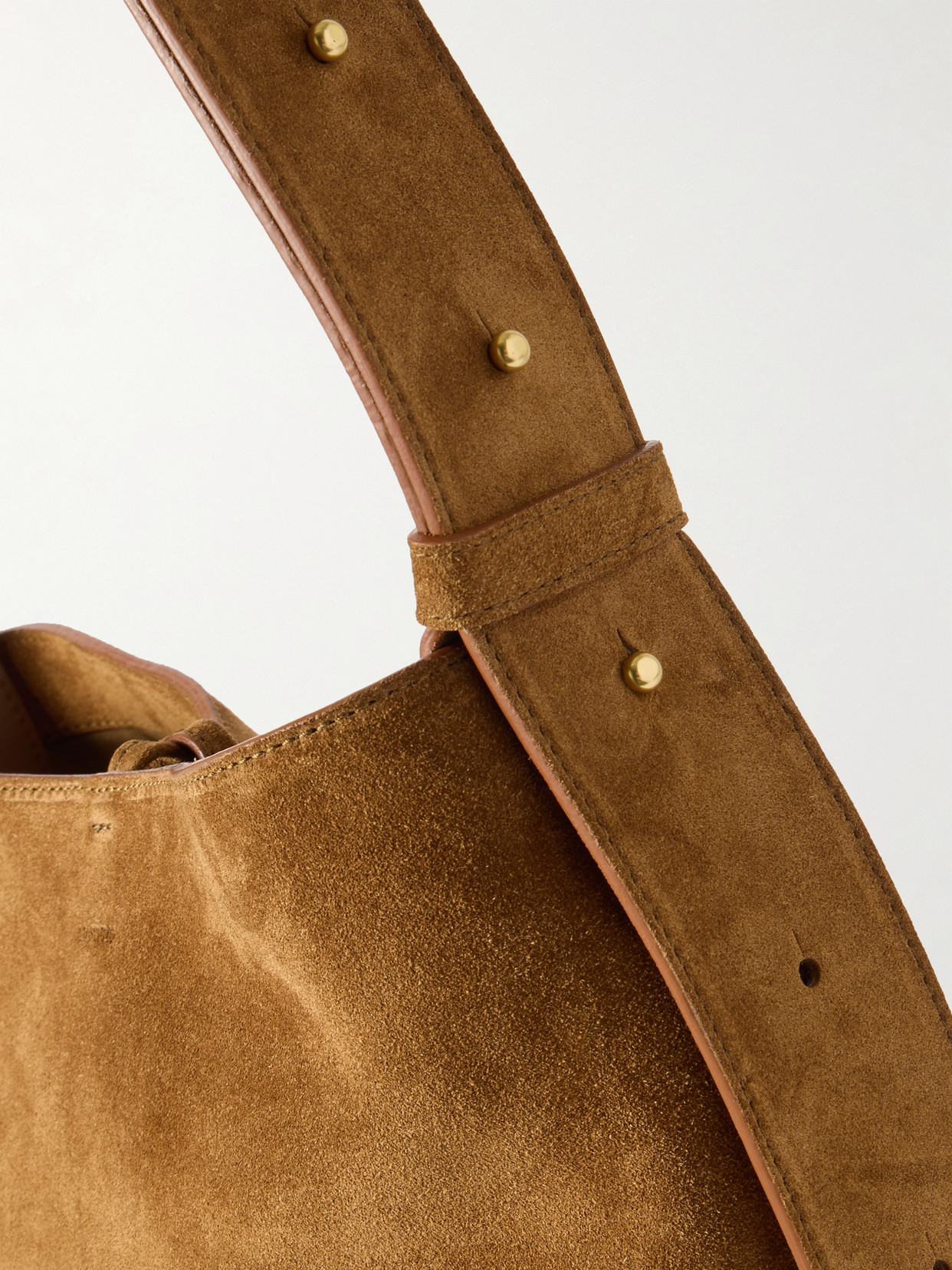 Lie Studio Norma Suede Tote In Brown