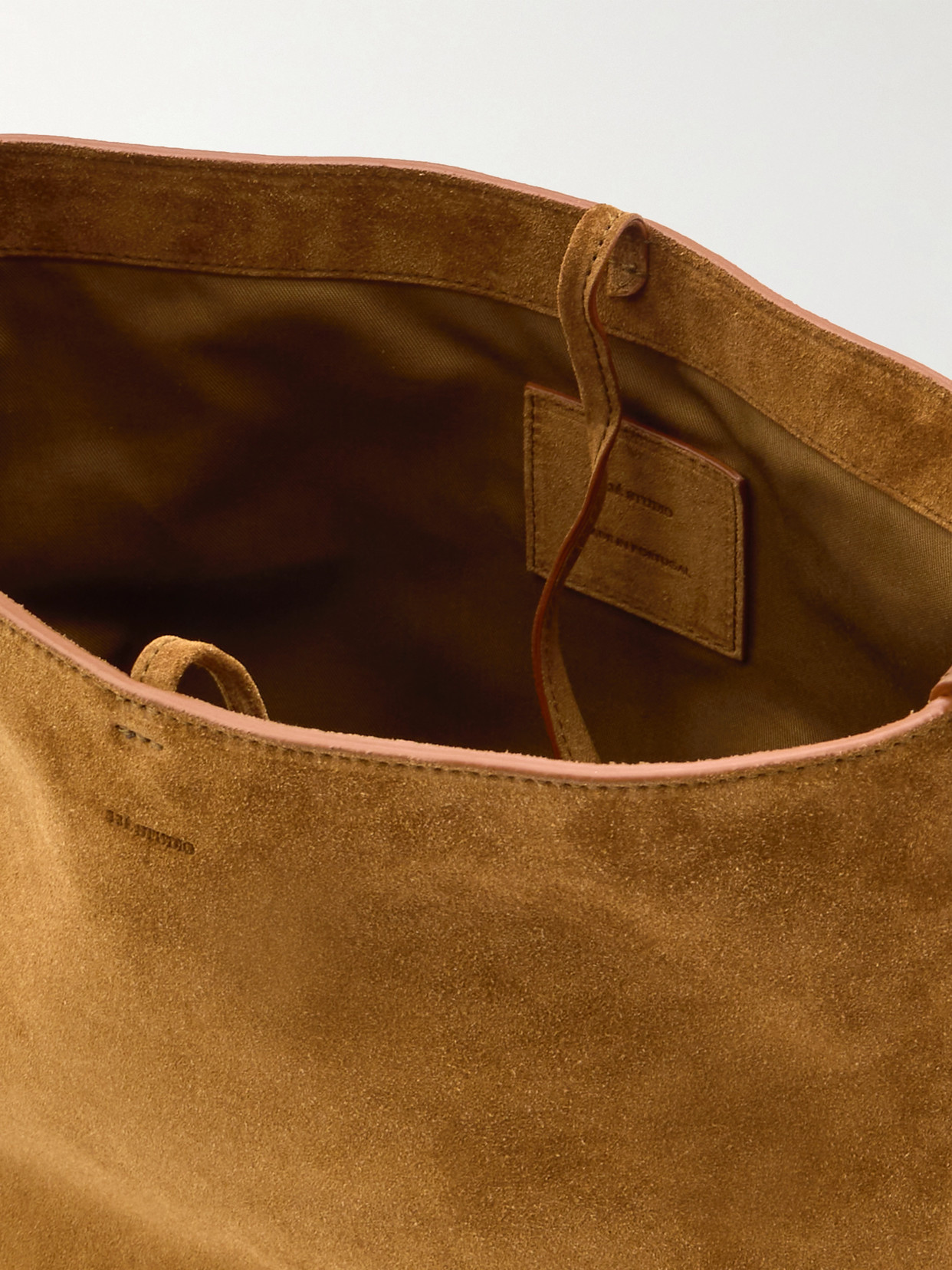 Lie Studio Norma Suede Tote In Brown