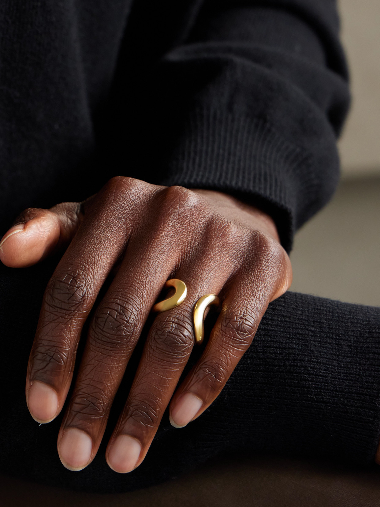 Lie Studio The Alma Gold-tone Ring In Gold