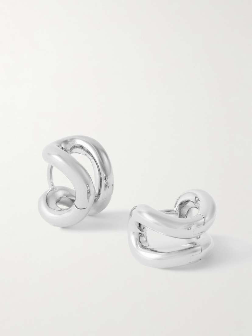 LIÉ STUDIO The Asta Silver Hoop Earrings