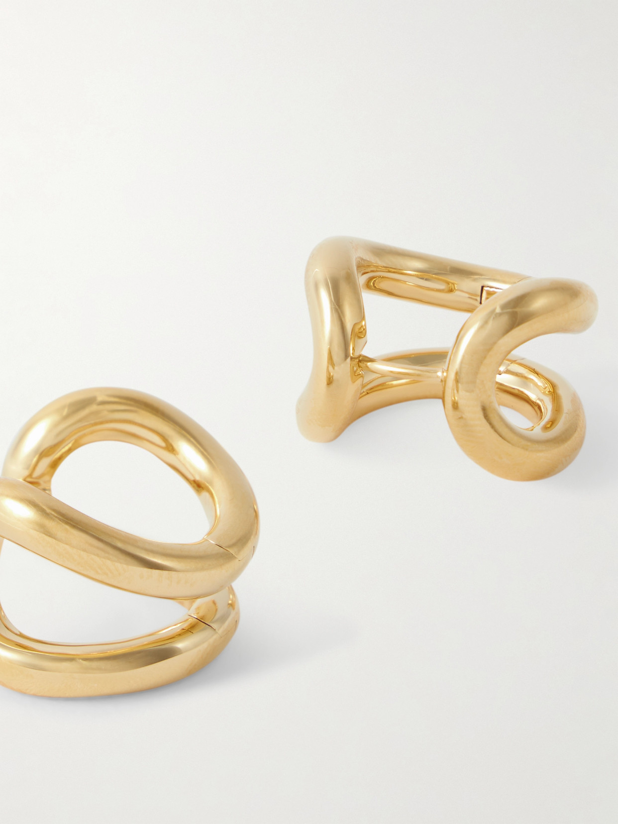 Lie Studio The Steffie Gold-plated Earrings In Gold