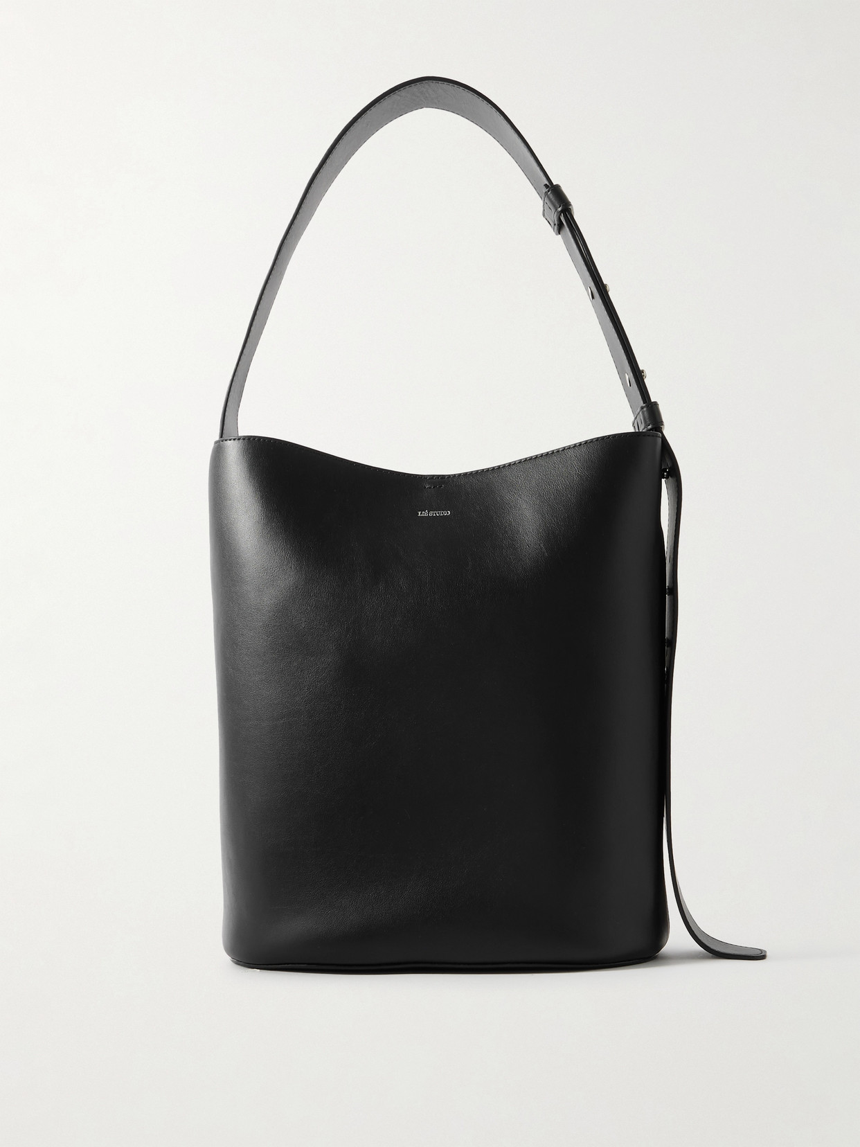 Lie Studio Norma Leather Tote In Black