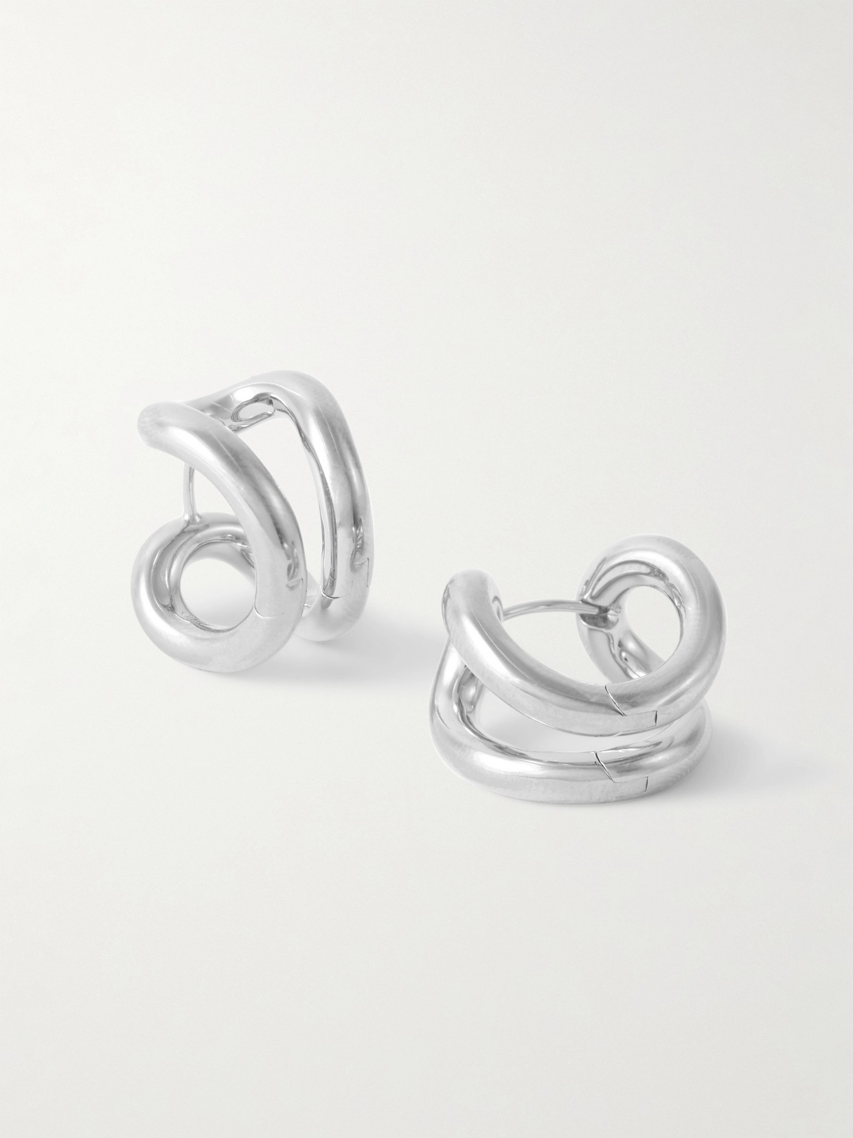 LIÉ STUDIO - The Steffie Silver Hoop Earrings - One size