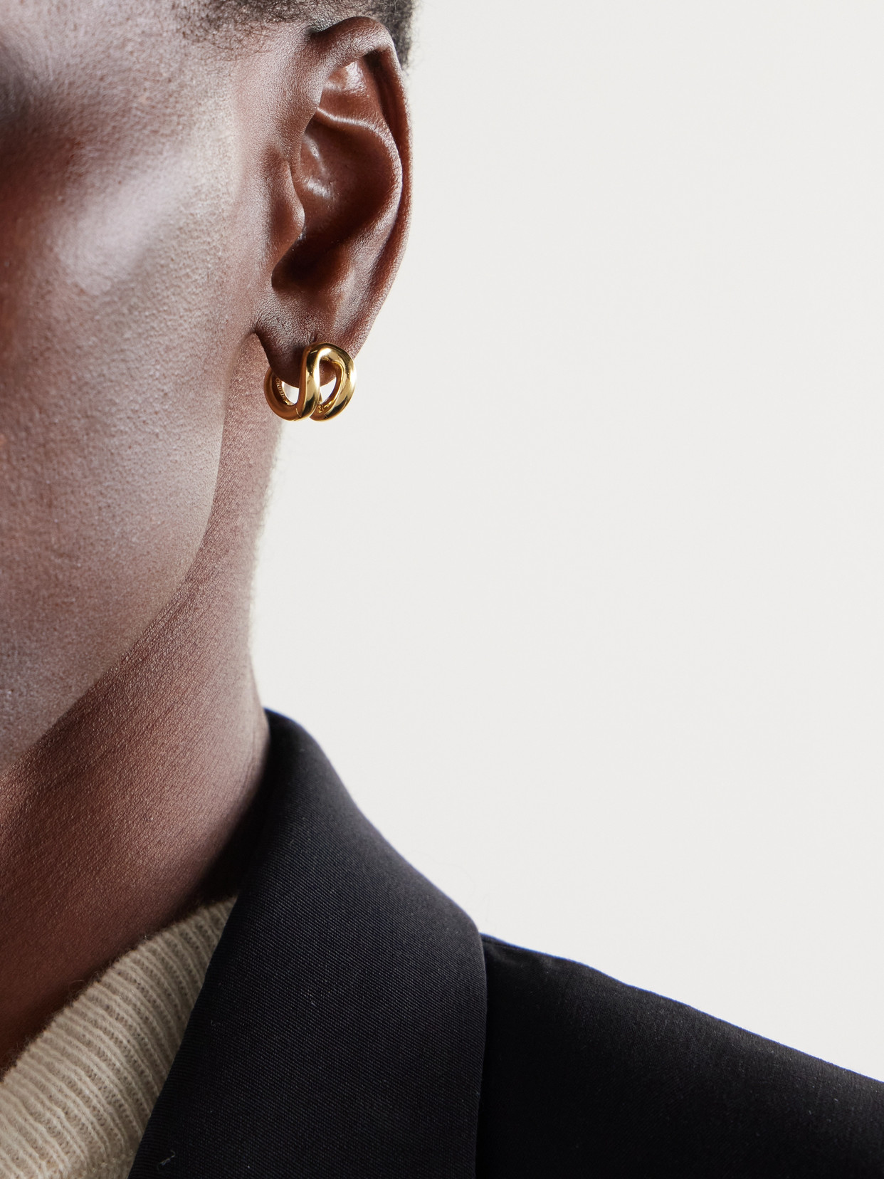 Lie Studio The Asta Gold-plated Earrings In Gold