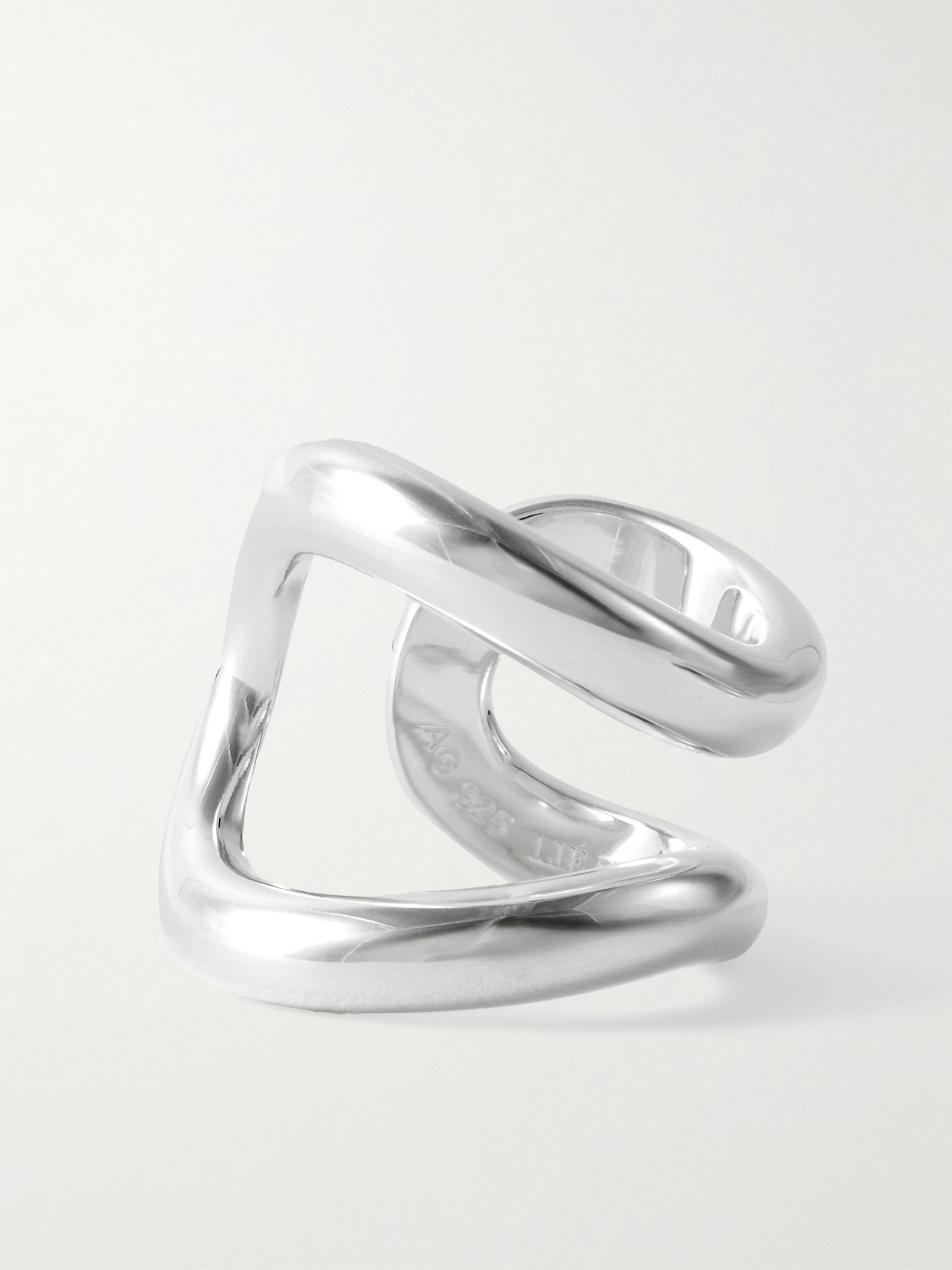 Lie Studio The Alma Silver Ring In Silver