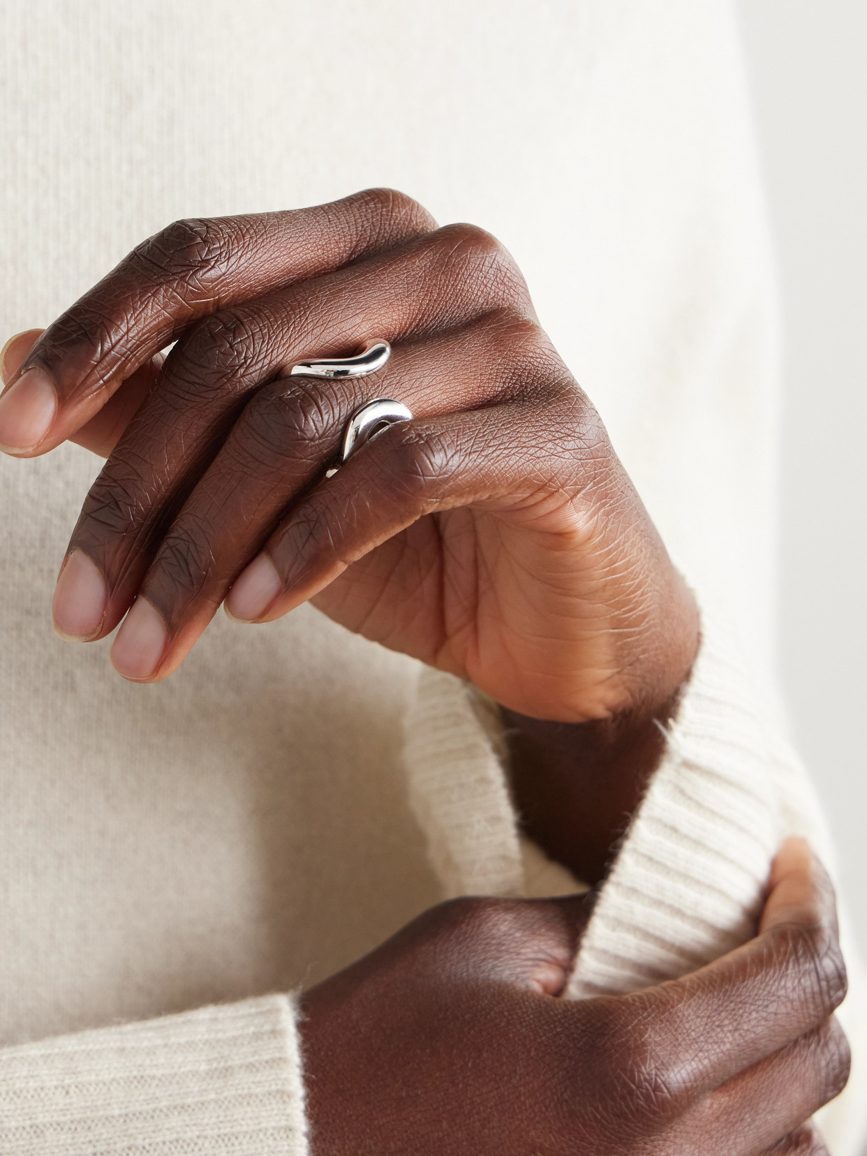 Lie Studio The Alma Silver Ring In Silver