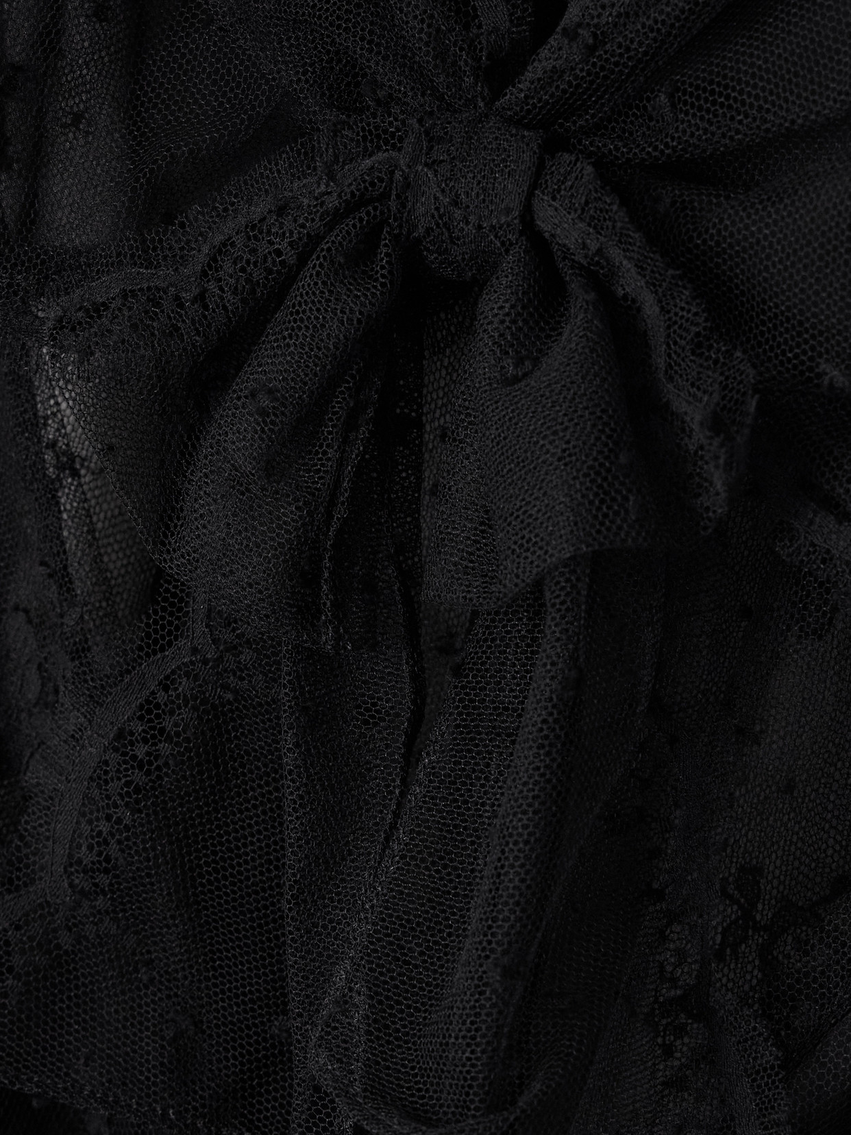 Alessandra Rich Sheer Lace Maxi Dress