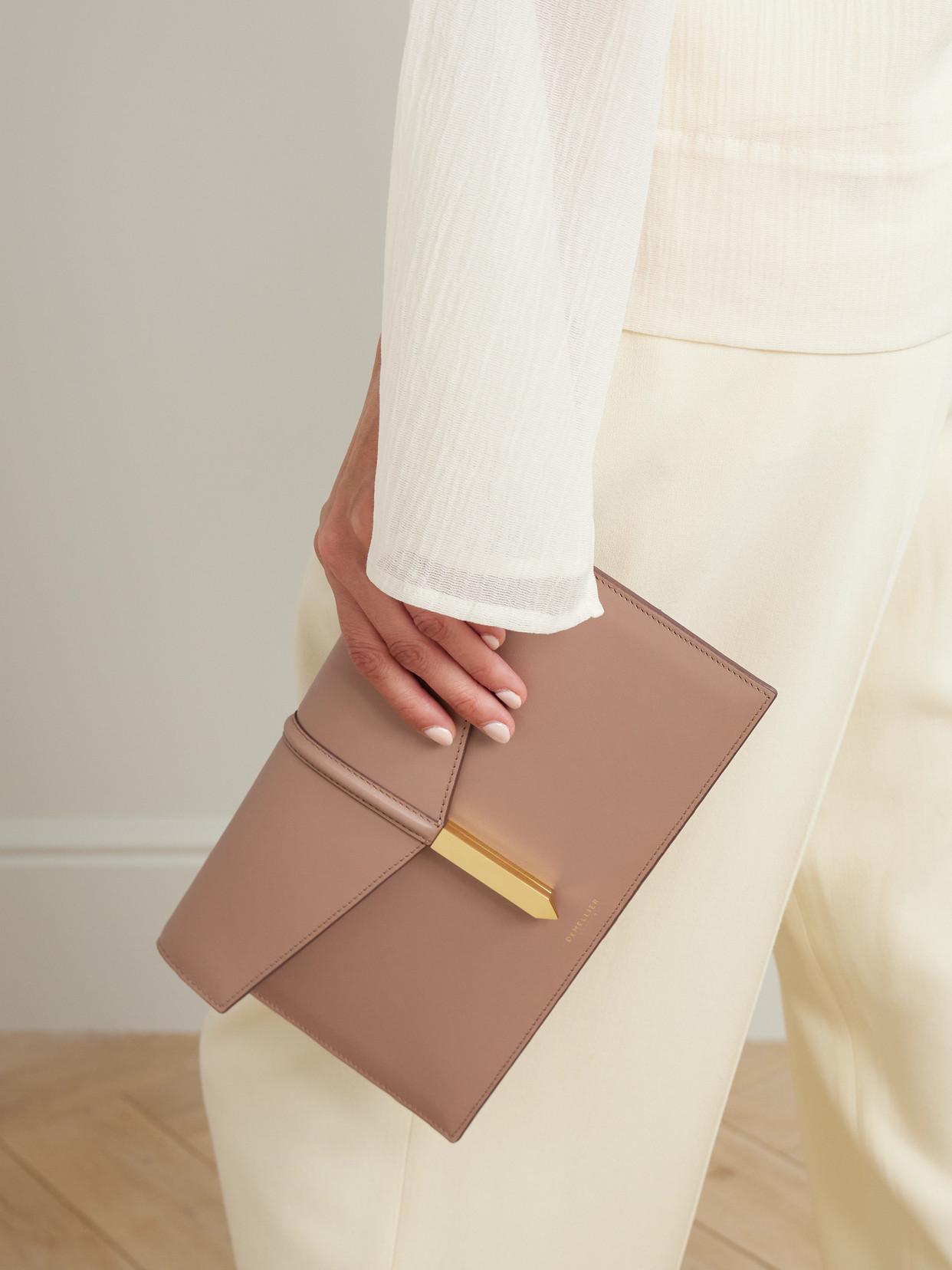 Demellier Tokyo Leather Clutch