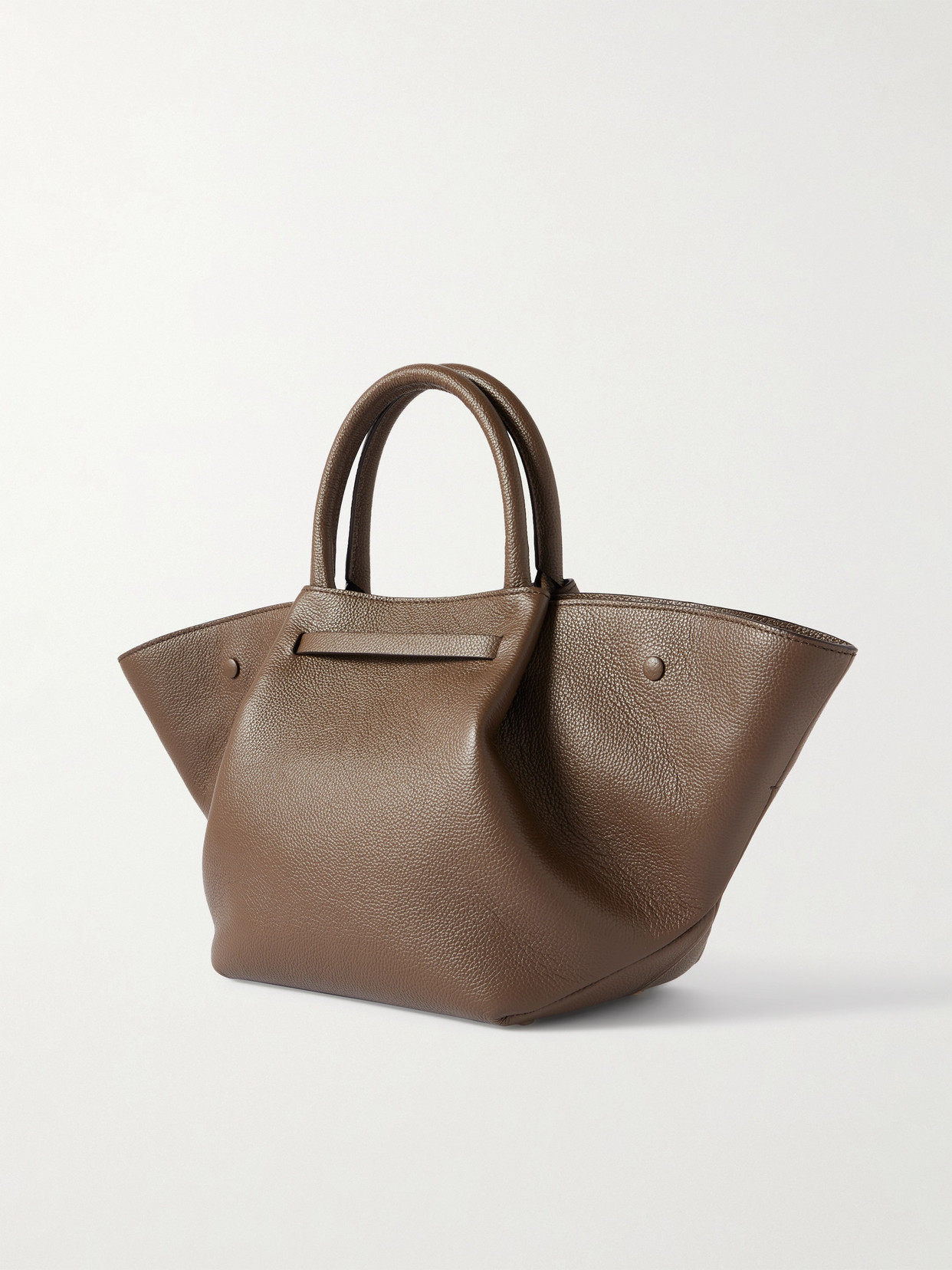 Demellier New York Midi Textured-leather Tote