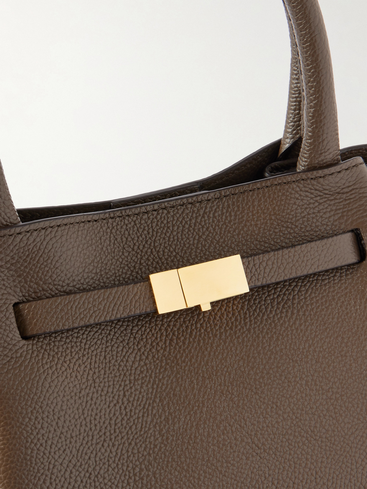 Demellier New York Midi Textured-leather Tote