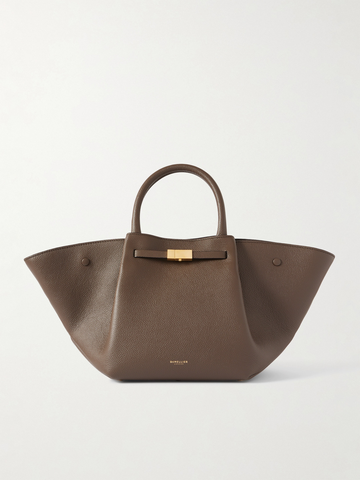 Demellier New York Midi Textured-leather Tote