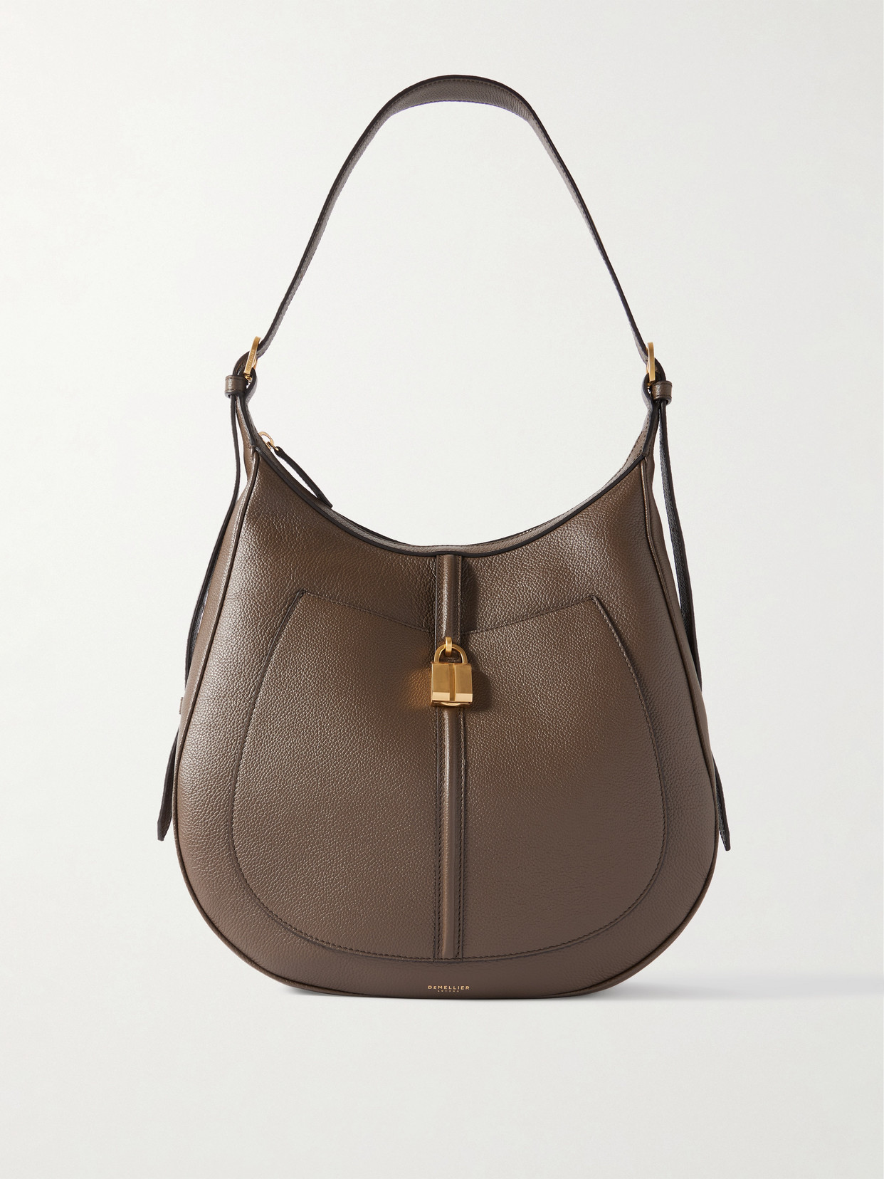Demellier The Siena Embellished Textured-leather Shoulder Bag