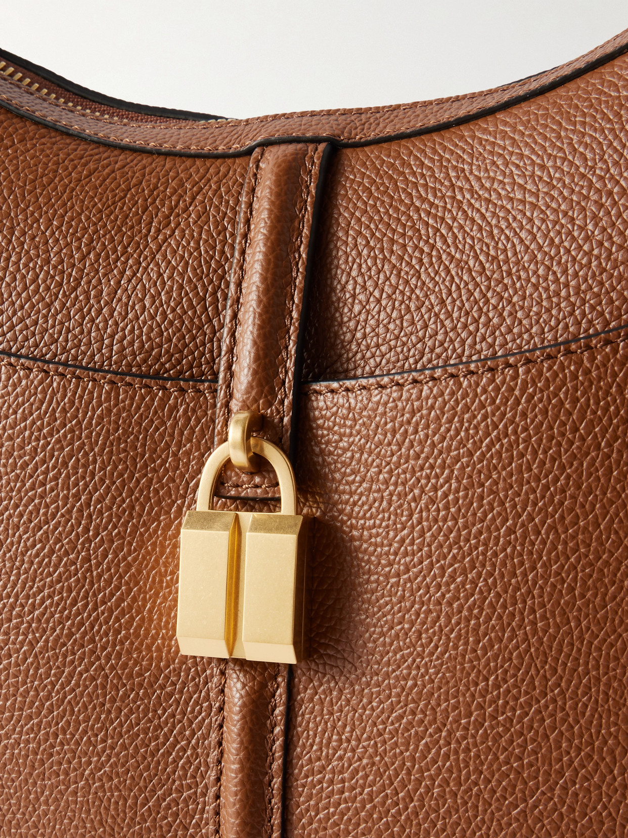 Demellier The Siena Embellished Textured-leather Shoulder Bag