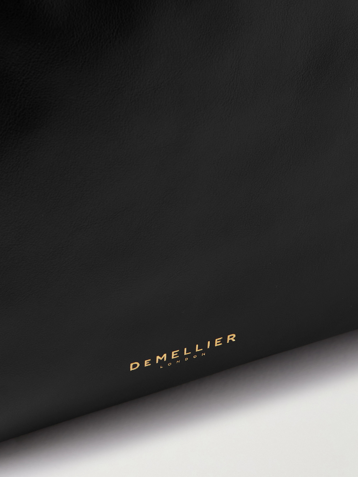 Demellier The Miami Gathered Leather Tote In Black