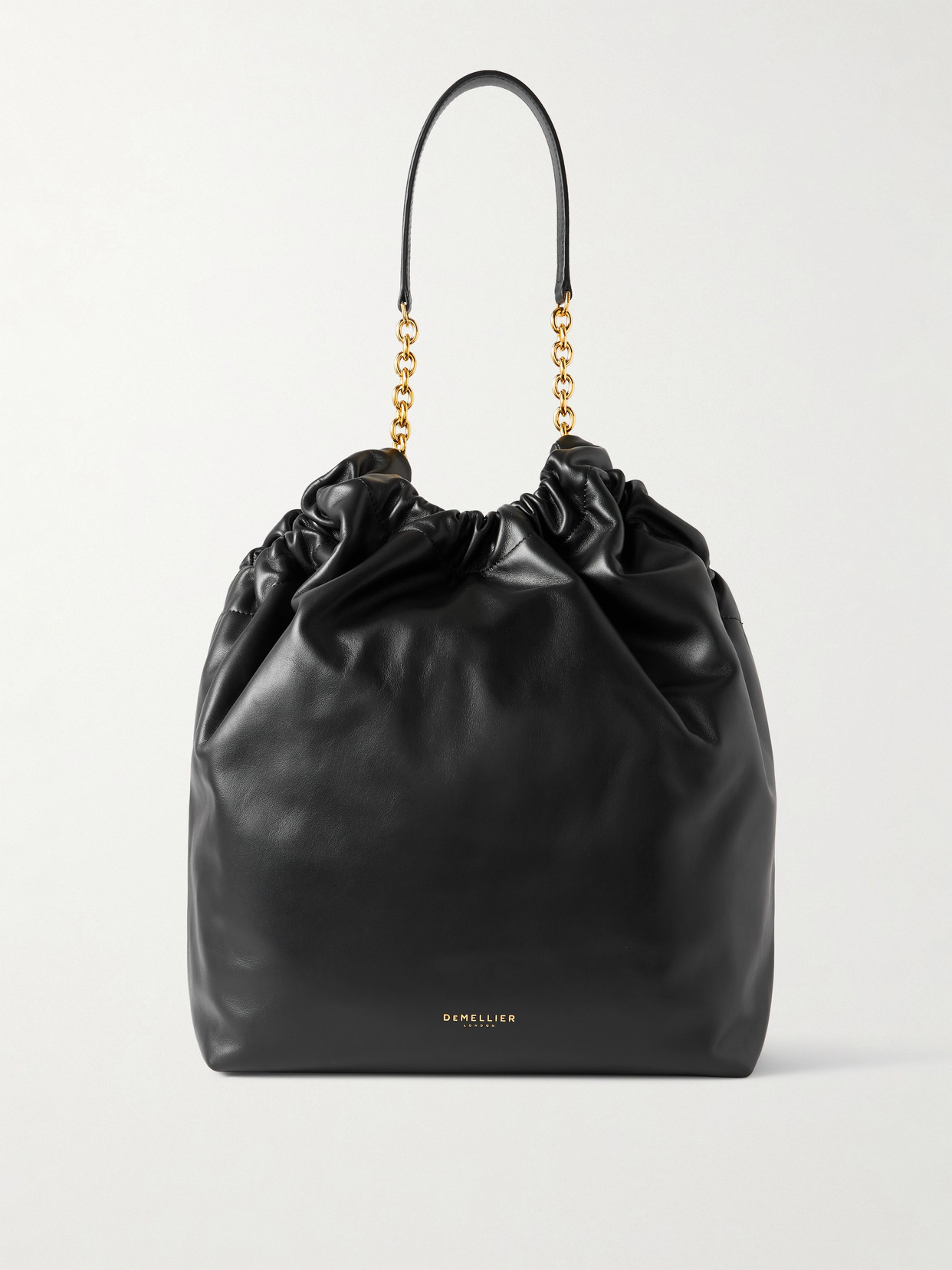 Demellier The Miami Gathered Leather Tote