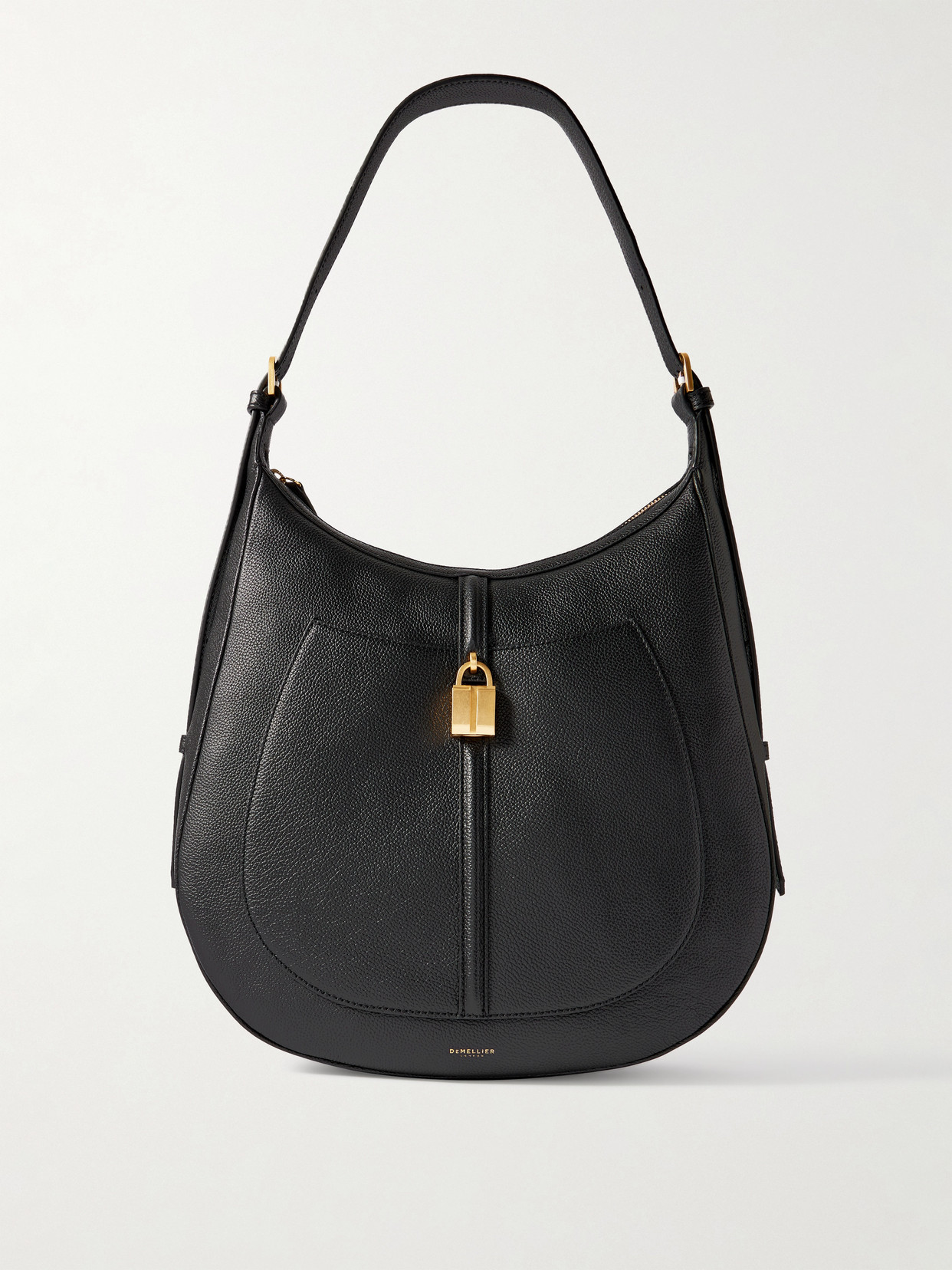 Demellier The Siena Embellished Textured-leather Shoulder Bag