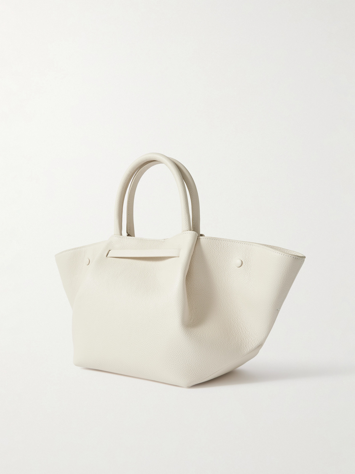 Demellier New York Midi Textured-leather Tote