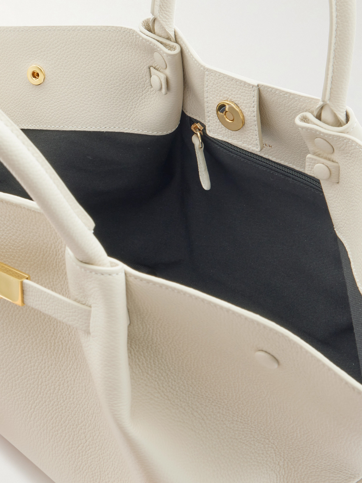 Demellier New York Midi Textured-leather Tote