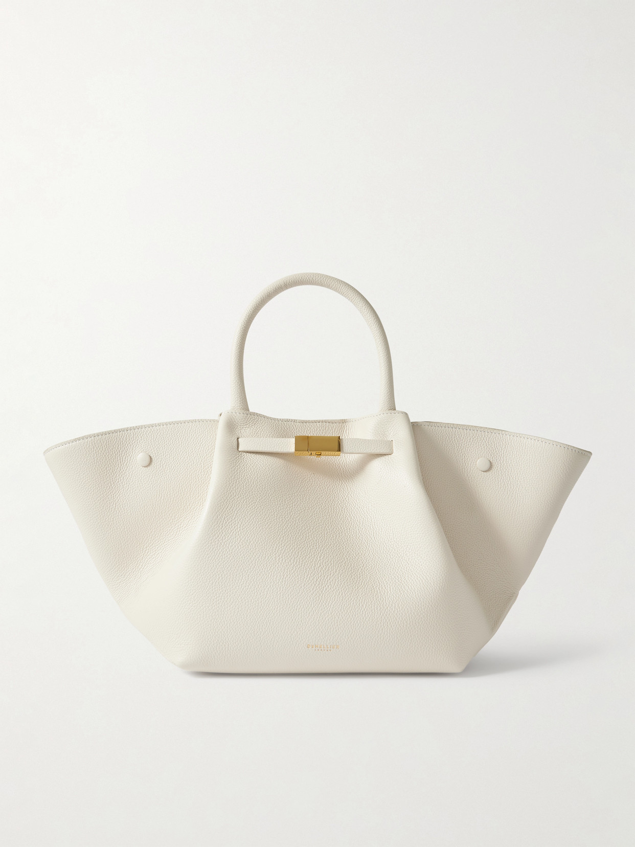 Demellier New York Midi Textured-leather Tote