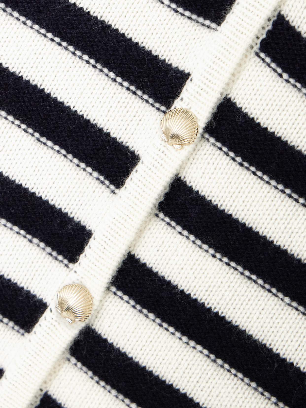 Allude Striped Cashmere Vest In Blue