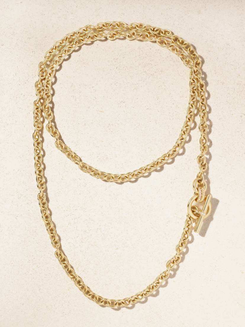 David Yurman Dy Mercer® 18-karat Gold Diamond Necklace