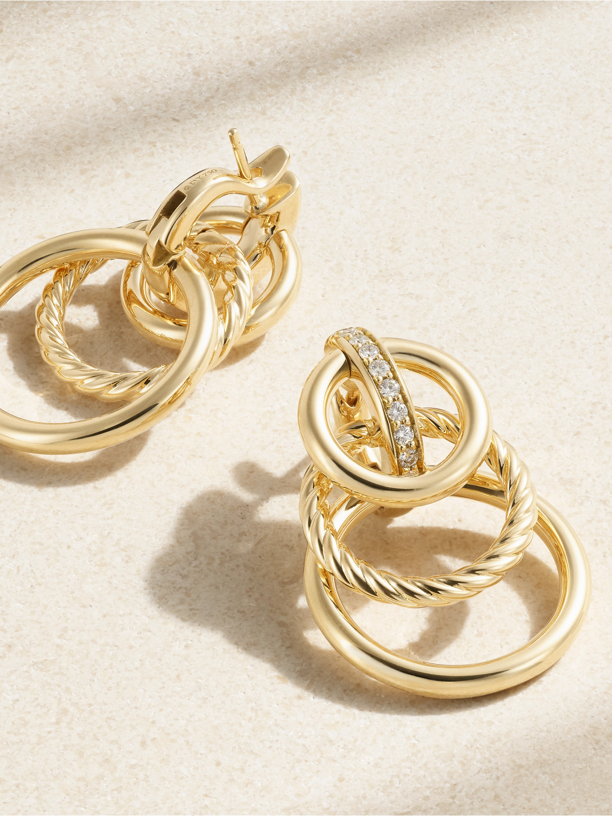 David Yurman Dy Mercer® 18-karat Gold Diamond Earrings