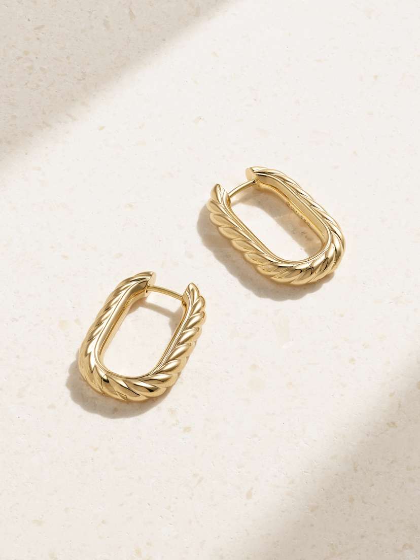 David Yurman Dy Madison® 18-karat Gold Hoop Earrings