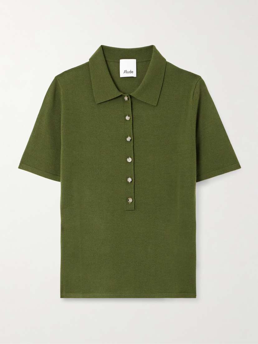 Allude Wool Polo Shirt