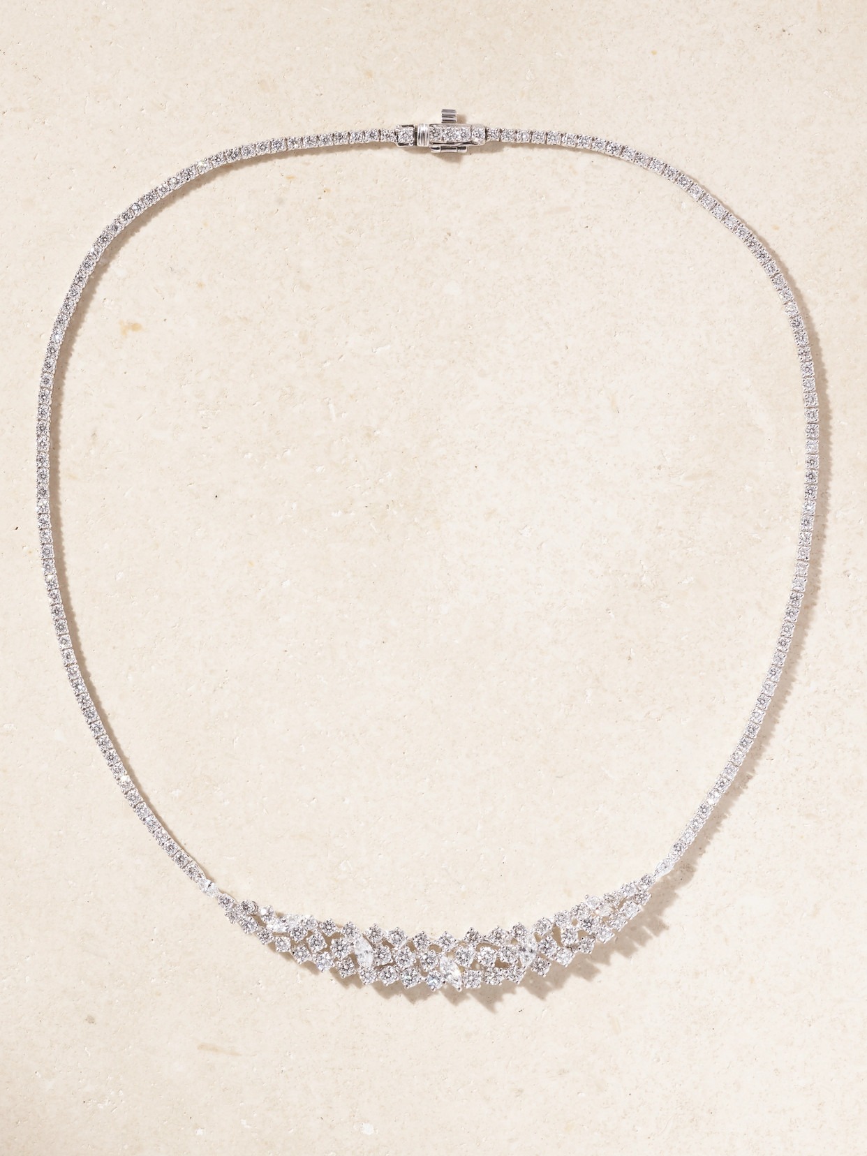 Yeprem 18-karat White Gold Diamond Necklace