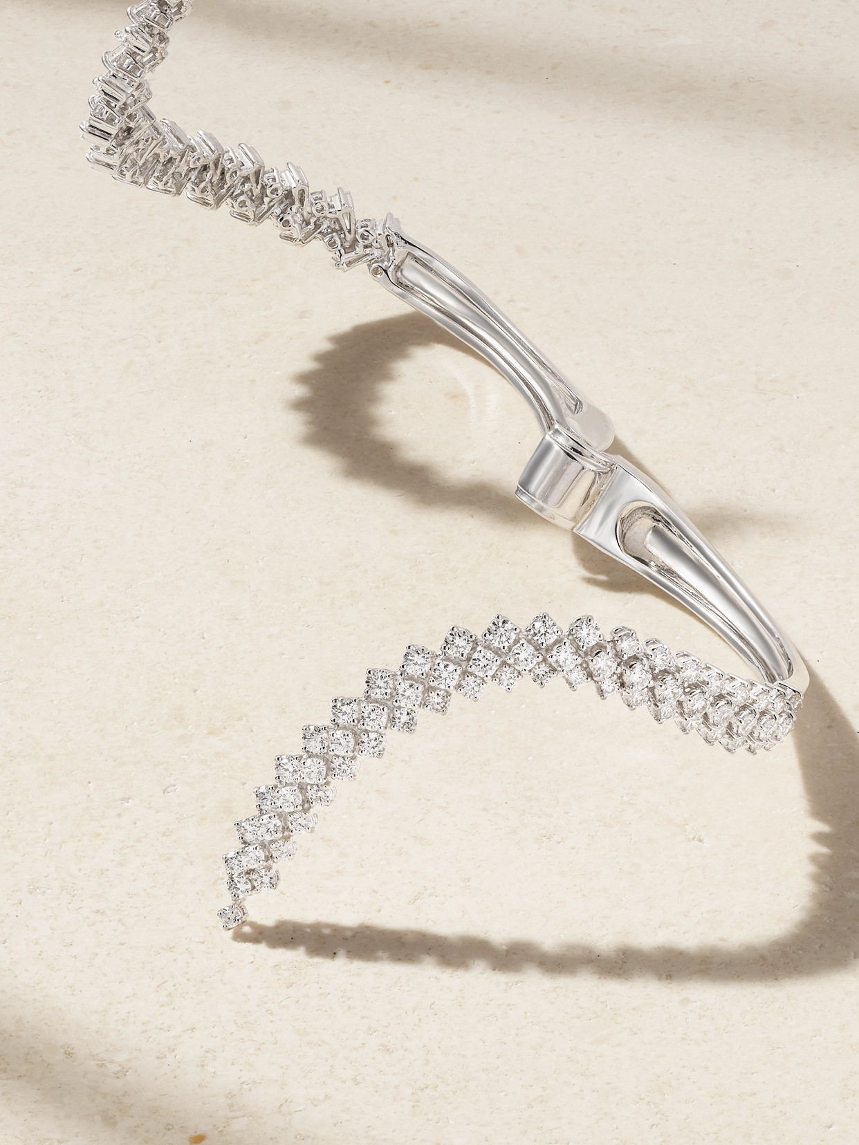 Yeprem 18-karat White Gold Diamond Cuff