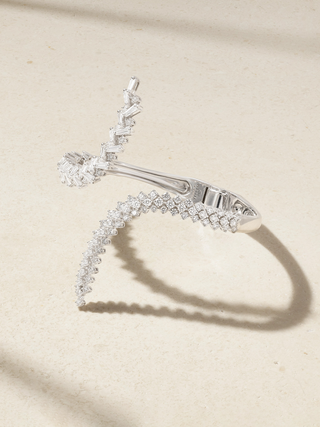 Yeprem 18-karat White Gold Diamond Cuff