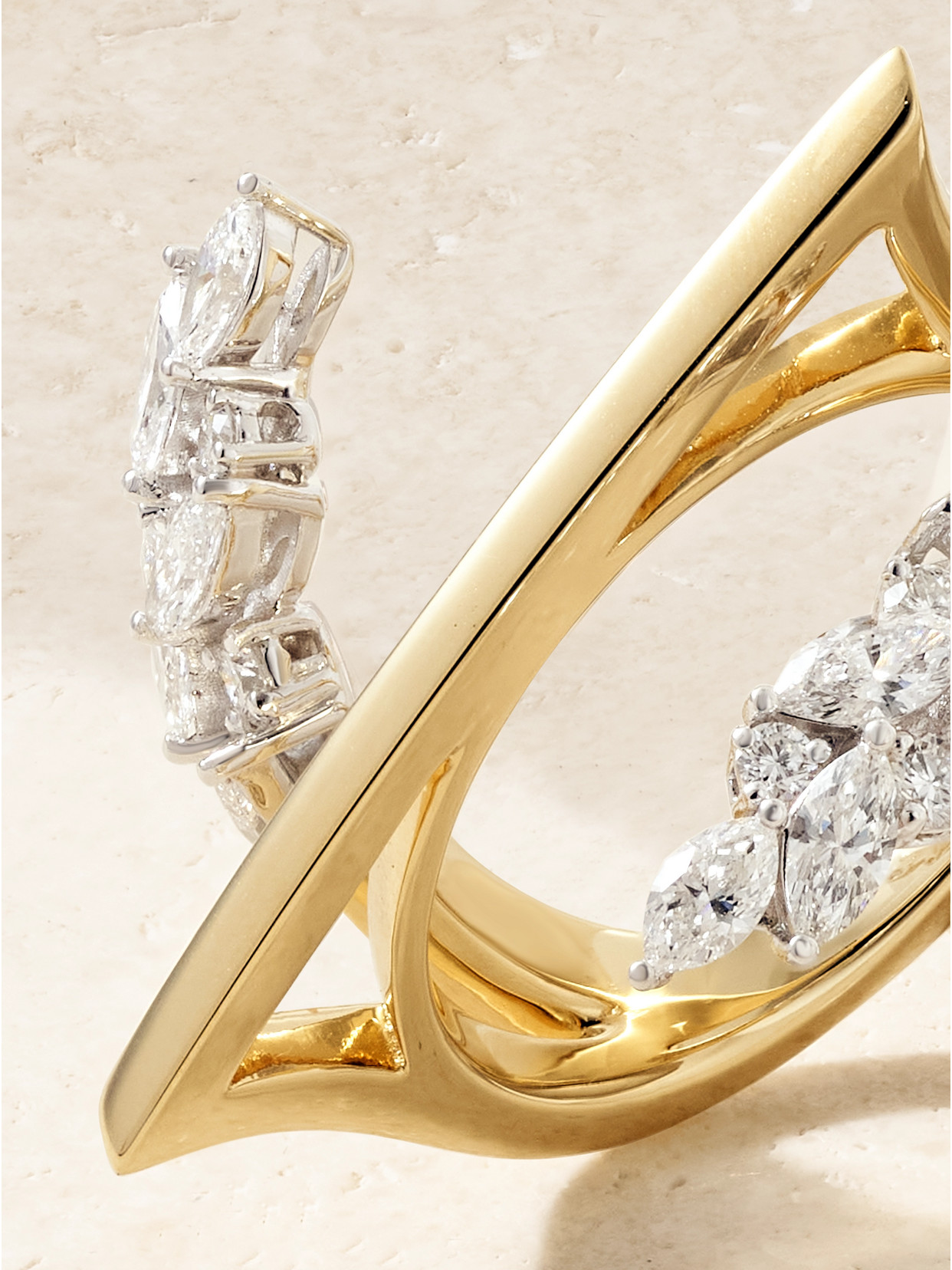 Yeprem 18-karat White And Yellow Gold Diamond Ring