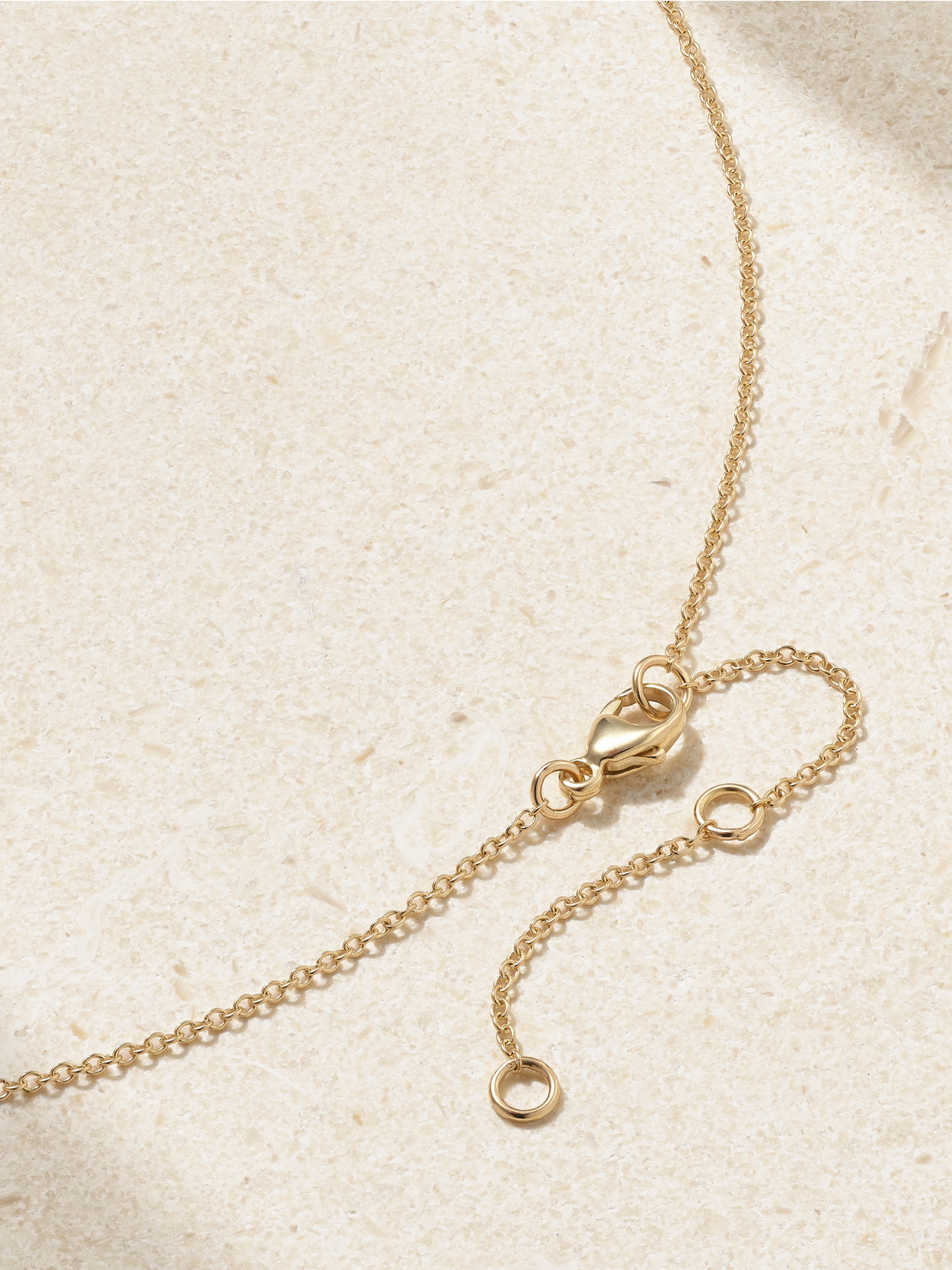 STONE AND STRAND SILVIA 14-KARAT GOLD DIAMOND NECKLACE 